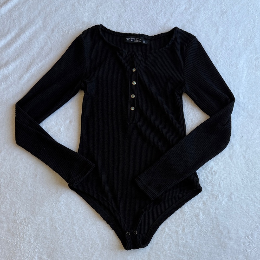 Lucky and Blessed Long Sleeve Bodysuit